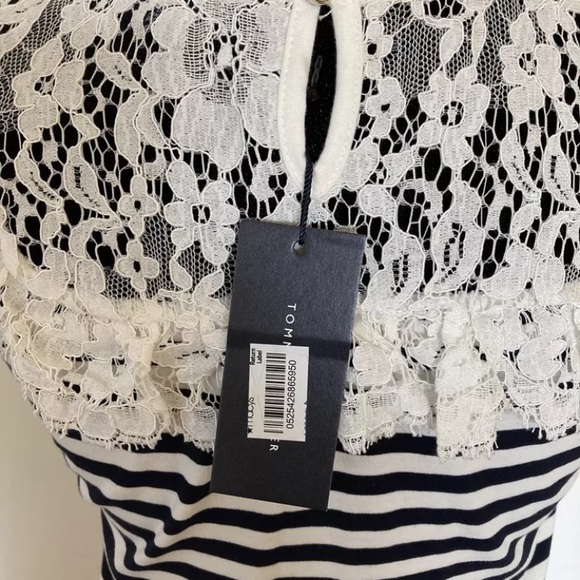 Tommy Hilfiger Ocean Drive Stripes and Lace Top - Picture 3 of 5